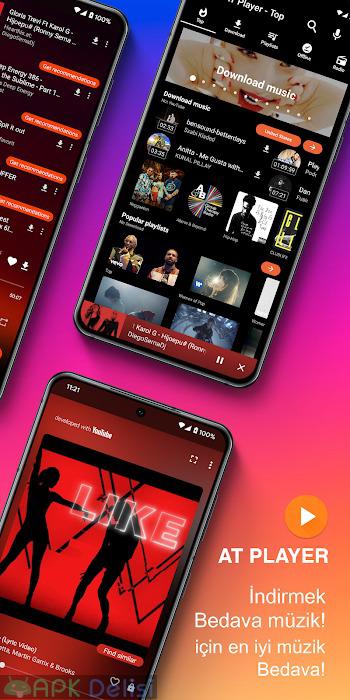 AT Player v1.524 PRO APK — YOUTUBE MÜZİK VE VİDEO İNDİRME 1