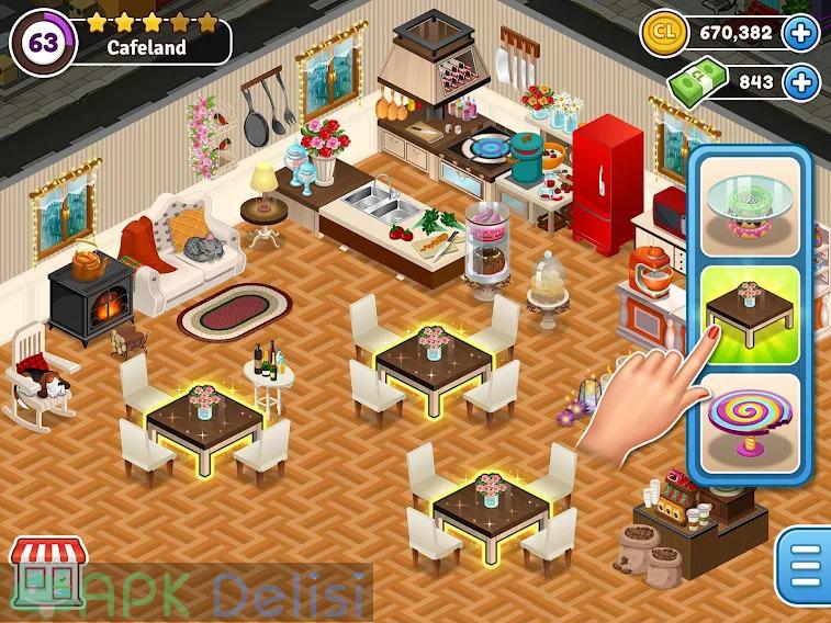 Cafeland Restoran Oyunu v2.2.1 MOD APK — PARA HİLELİ 2