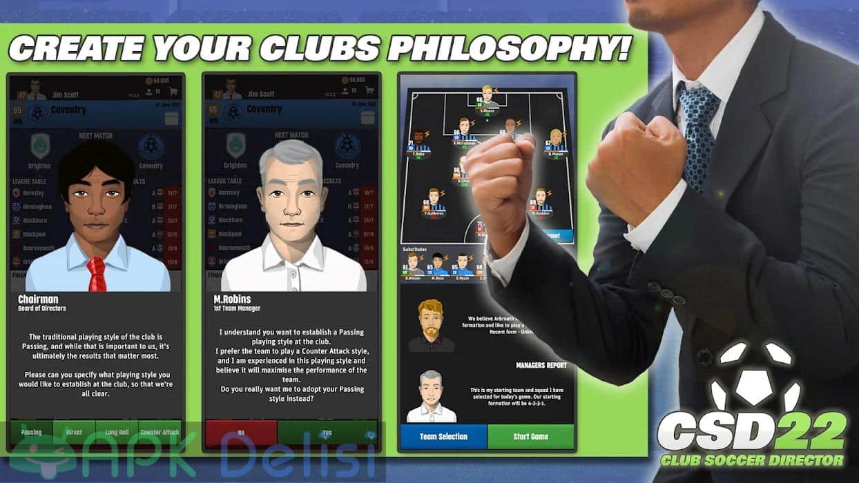 Club Soccer Director 2022 v2.0.2 MOD APK — PARA HİLELİ 4