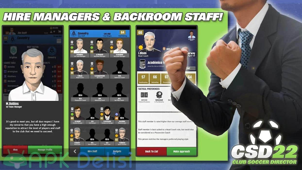 Club Soccer Director 2022 v2.0.2 MOD APK — PARA HİLELİ 6