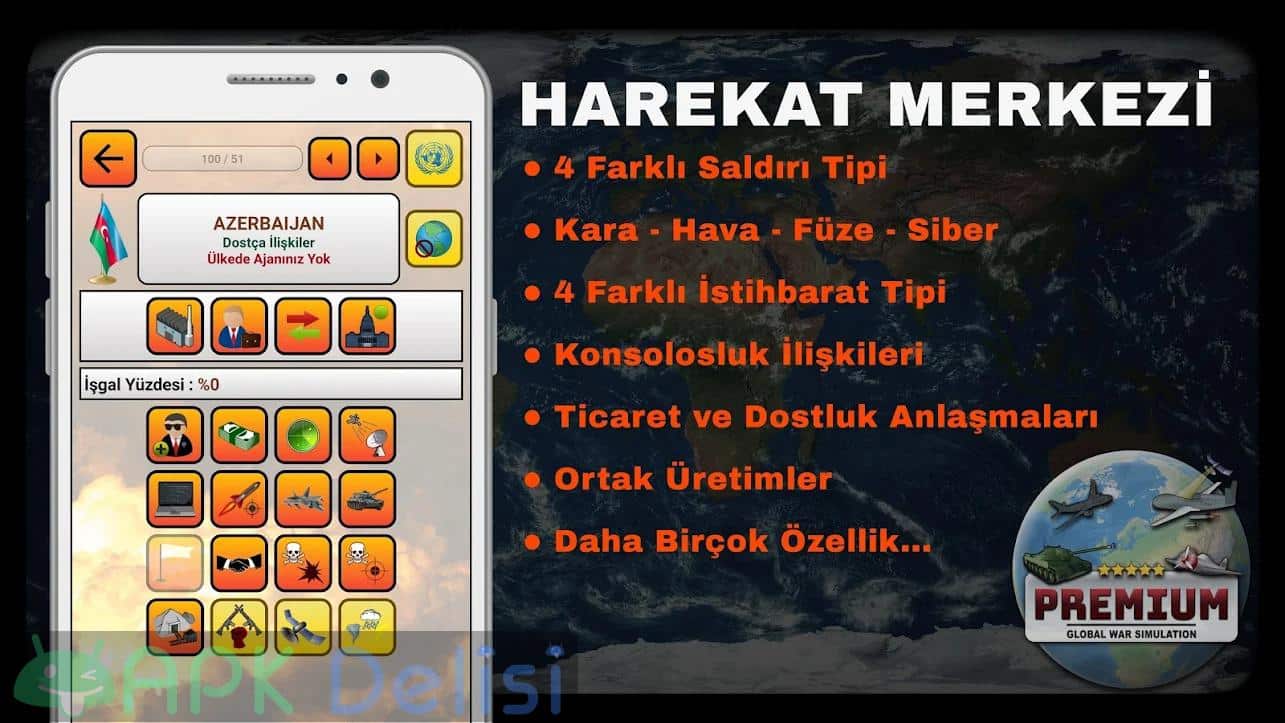 Global War Simulation PREMİUM v27 FULL APK — Strateji Savaş Oyunu 2