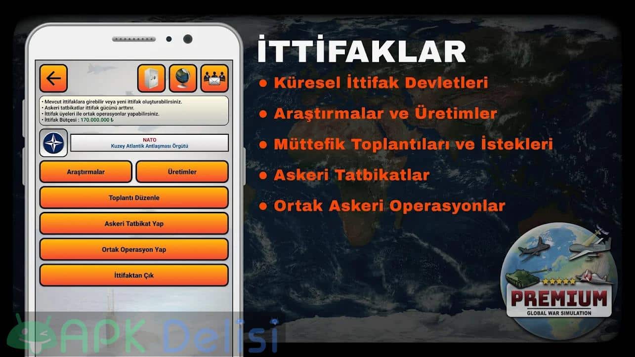 Global War Simulation PREMİUM v27 FULL APK — Strateji Savaş Oyunu 3