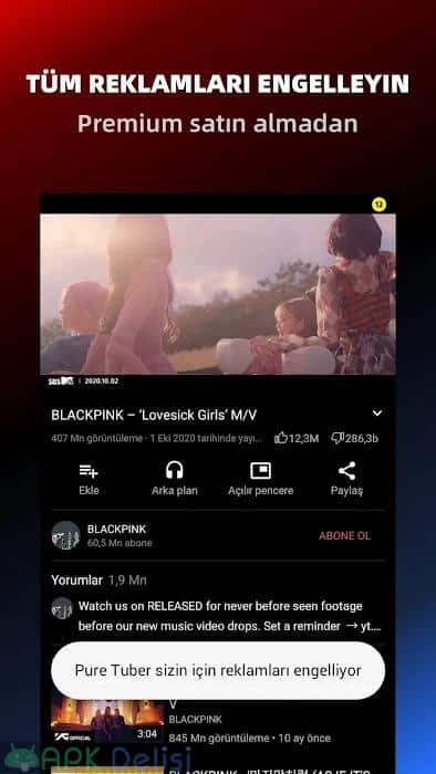 Pure Tuber v3.5.0.001 PREMİUM APK — REKLAMSIZ + ARKAPLAN + İNDİRME 2