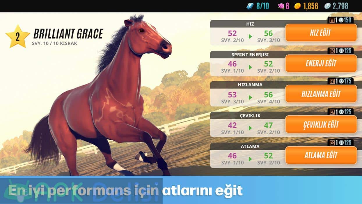 Rival Stars Horse Racing v1.39 MOD APK — ZAYIF RAKİP HİLELİ 4
