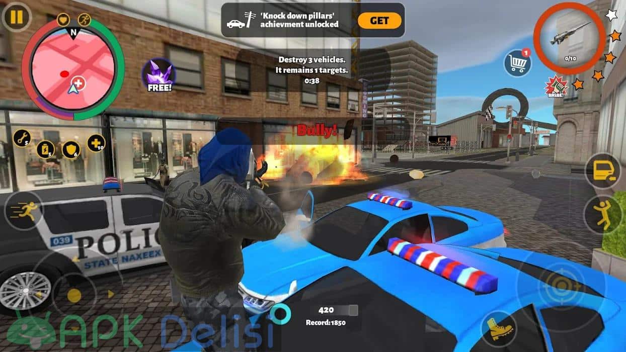 Rope Hero 3 v2.4.4 MOD APK — PARA HİLELİ 5