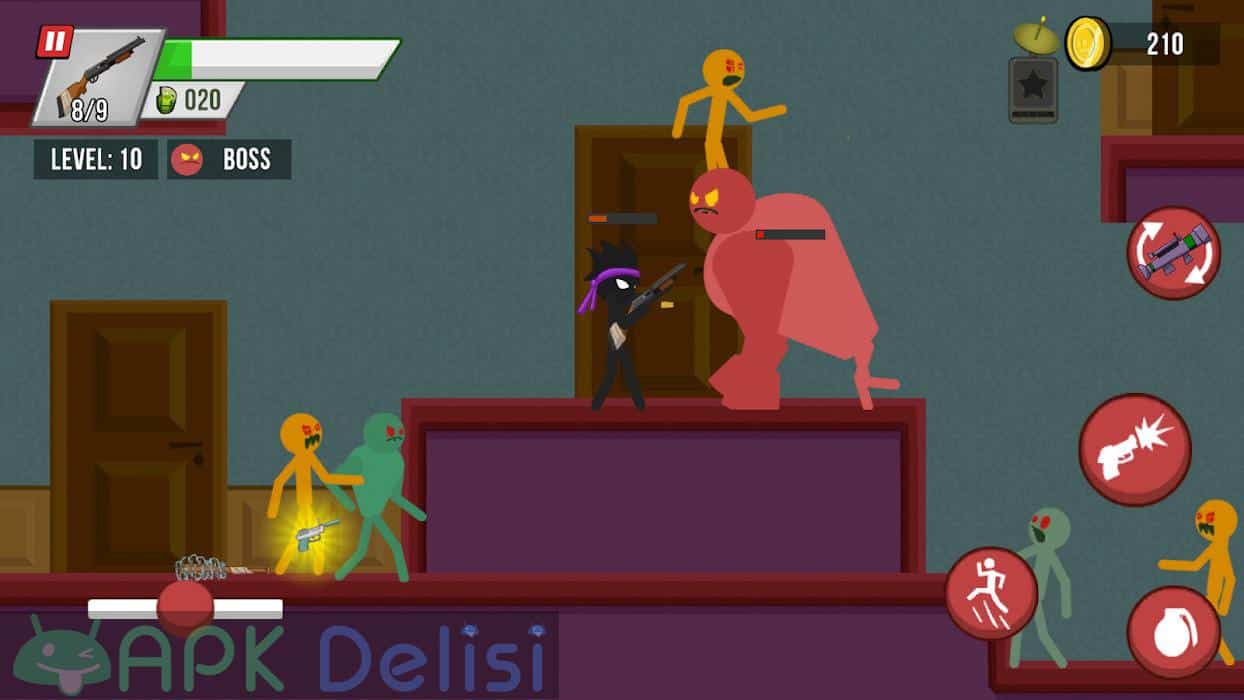 Stickman vs Zombies v1.5.10 MOD APK — ALIŞVERİŞ HİLELİ 3