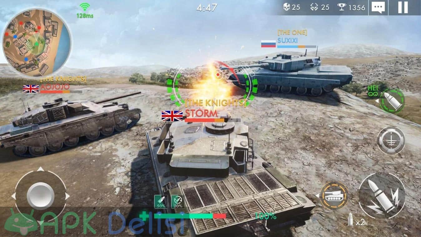 Tank Warfare v1.0.75 MOD APK — RADAR HİLELİ 3