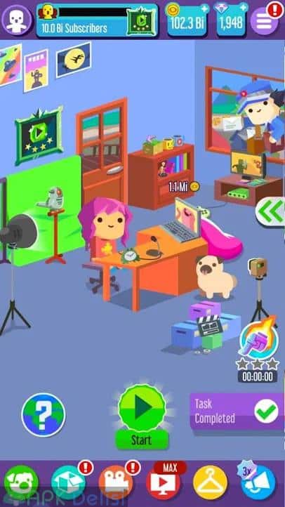 Vlogger Go Viral: Streamer Tuber Life Simulator v2.42.8 MOD APK — SINIRSIZ ELMAS HİLELİ 6