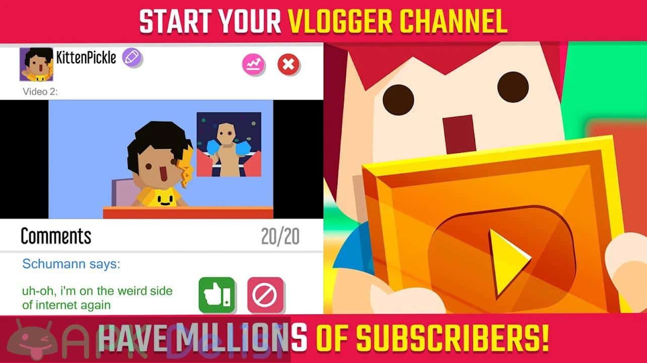 Vlogger Go Viral: Streamer Tuber Life Simulator v2.42.8 MOD APK — SINIRSIZ ELMAS HİLELİ 7